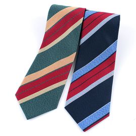 [MAESIO] KSK2705 100% Silk Stripe Necktie 8cm 2Colors _ Men's Ties, Formal Business Prom Wedding Party, All Made in Korea